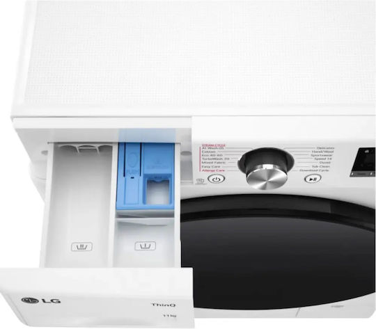 LG Waschmaschine 11kg mit Dampftechnologie 1400 Umdrehungen KI DD F4WR711S2W