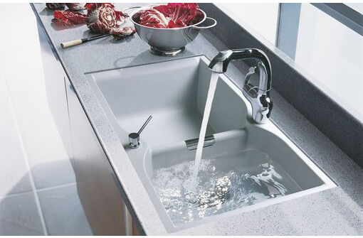 Macart Campus N-175 Drop-In Spüle Rechts aus Verbundgranulat B92xT51cm Alumina