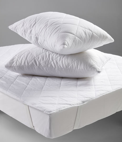 Charalambidis Textiles Σετ Προστατευτικά Μαξιλαριών Quilted White 45x65cm 10299999112