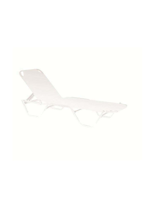 Woodwell Sunbed Cover Creta White 199x62 cm