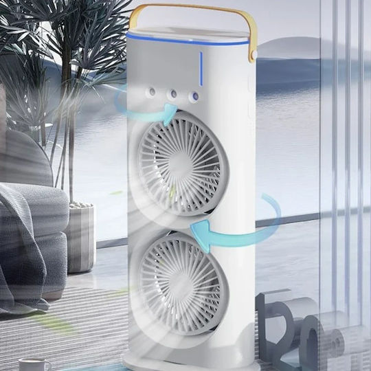Portable Office Air Conditioner Spray Humidification Remote Control Multifunctional Eco-friendly Efficient Cooling White