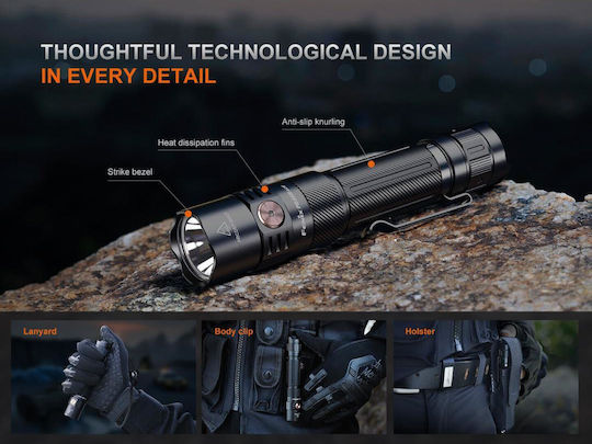 Fenix Επαναφορτιζόμενος Φακός Κεφαλής LED IP68 με Μέγιστη Φωτεινότητα 2000lm