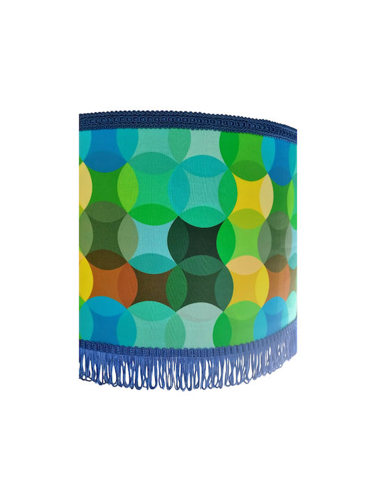 Oxygen Neon Blau Circles Deckenleuchte Blau mit Lampenbirnensockel E27 35x20cm