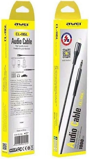 Awei Regular la Cablu Lightning Gri (CL-116L)