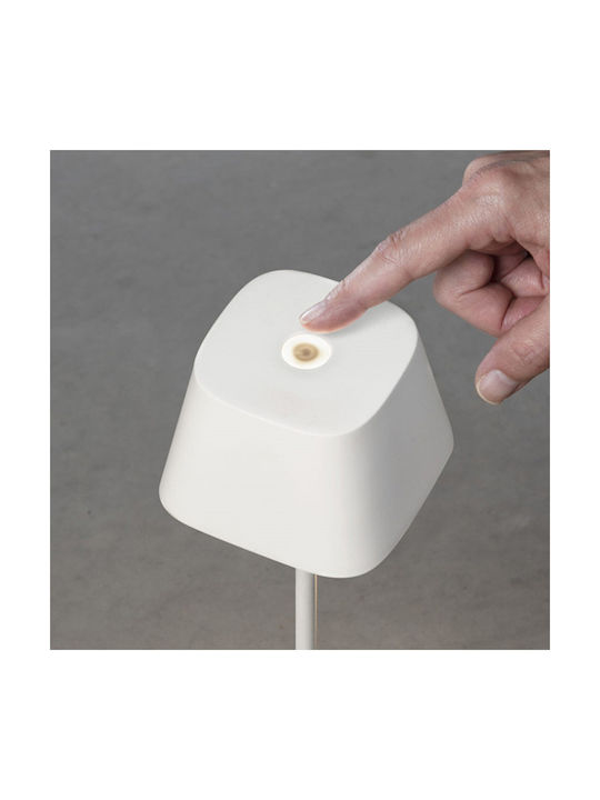 Konstsmide Lampa De Masă Pentru Exterior Cu Lumină Alb Cald IP54 Albă