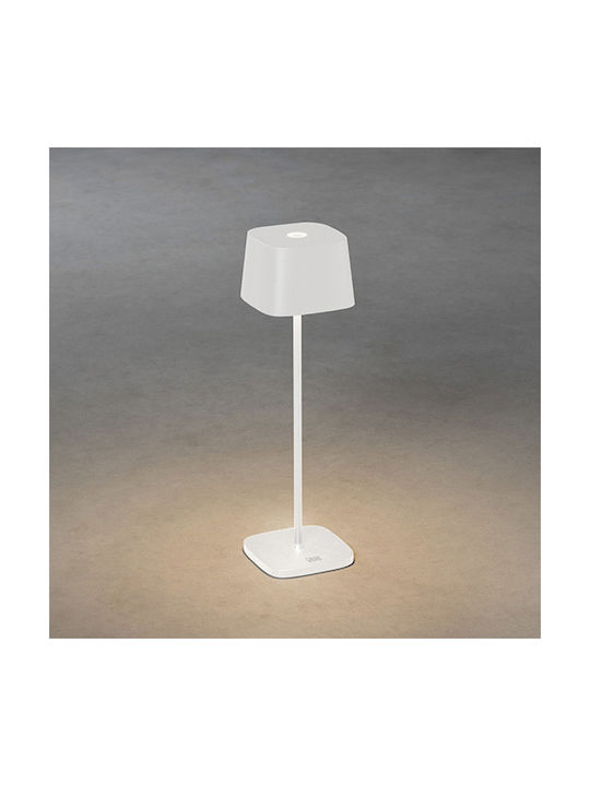 Konstsmide Lampa De Masă Pentru Exterior Cu Lumină Alb Cald IP54 Albă