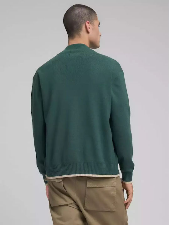 Replay Lettering Green Cardigan