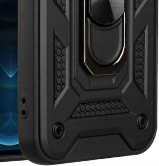 Spacecase Back Cover Negru (iPhone 12 / 12 Pro)