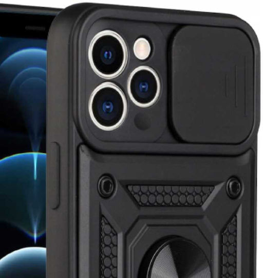Spacecase Back Cover Negru (iPhone 12 / 12 Pro)
