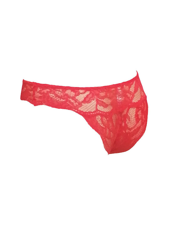 Γυναικεία Slip 3Pack με Δαντέλα Ροζ