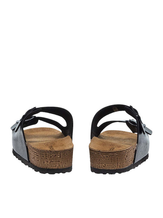 Women's Flat Sandals Anatomic in Black Color