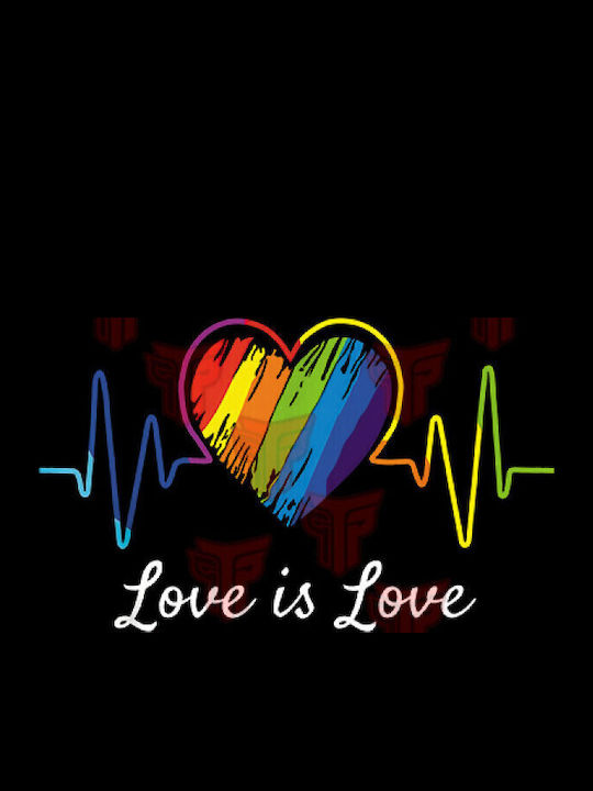 Γυναικεία Μακρυμάνικη Μπλούζα Love Is Love Μαύρη – Takeposition Pride Collection
