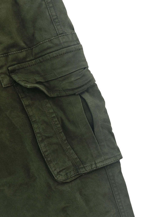 Hose Cargo Elastisch Khaki