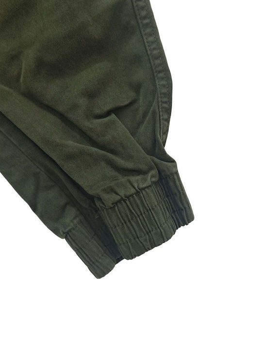 Hose Cargo Elastisch Khaki