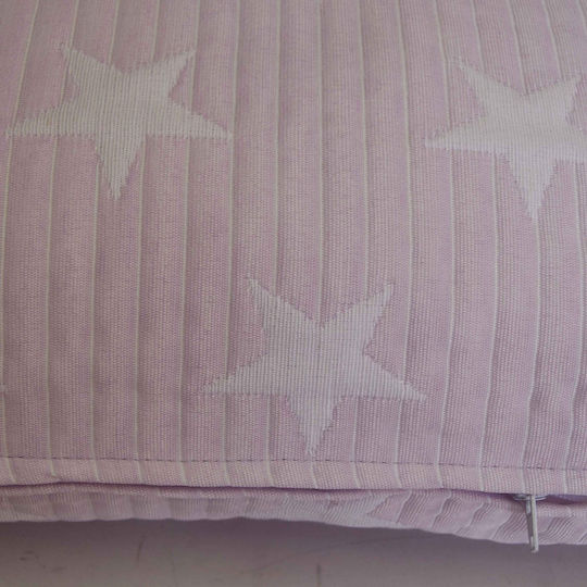 Kids Throw Pillow Floor Child Box Zakar Star Pink 50x50x10 Zipper