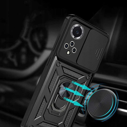 Spacecase Umschlag Rückseite Schwarz (Huawei Nova 9 SE)
