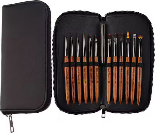One Fashion Nail Art Brush Set 12pcs 039516