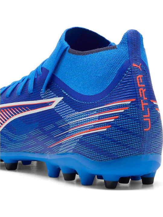 PUMA Ultra 6 Match+ Ποδοσφαιρικά Παπούτσια με Τάπες MG Μπλε