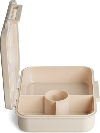 Citron Plastic Beige Lunch Box with Compartments 700ml