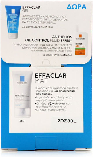 La Roche Posay Effaclar Mat Σετ Περιποίησης για Ενυδάτωση & Σύσφιξη 3τμχ