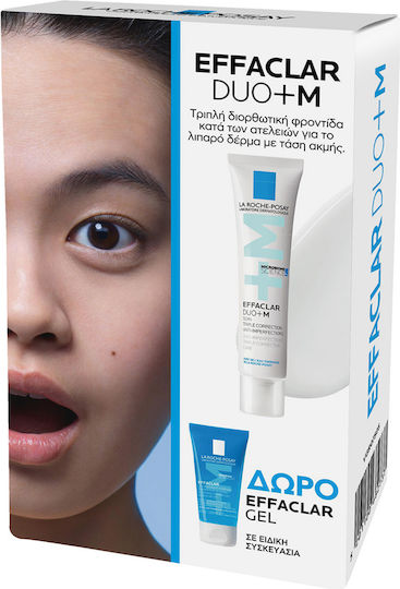 La Roche Posay Effaclar Hautpflegeset für Gesichtsreinigung & Feuchtigkeitsspendend 2Stück