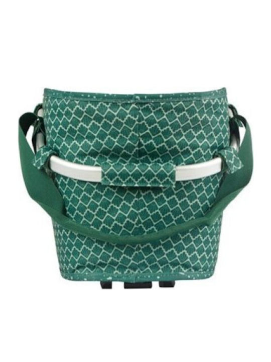 Basil Bicycle Basket Green