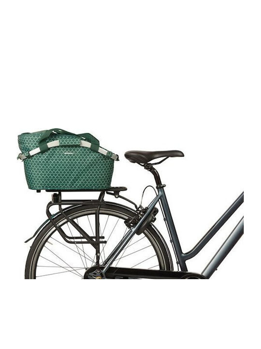 Basil Bicycle Basket Green