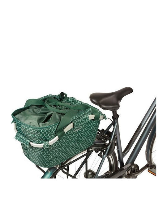 Basil Bicycle Basket Green