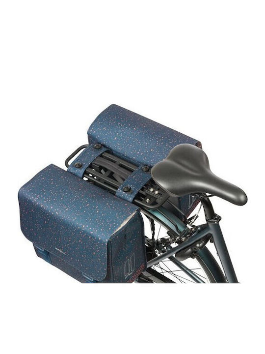 Basil Double Bicycle Rack Bag 35L Blue