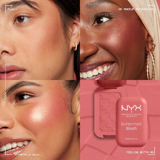 NYX Professional Makeup Blush Buttermelt 09 Feeling Butta 5gr