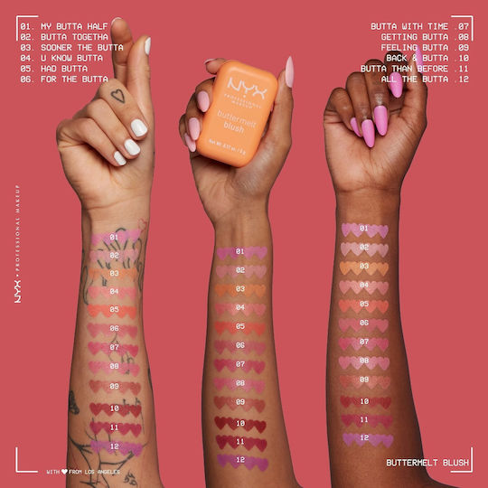 NYX Professional Makeup Blush Buttermelt 01 My Butta Half 5gr