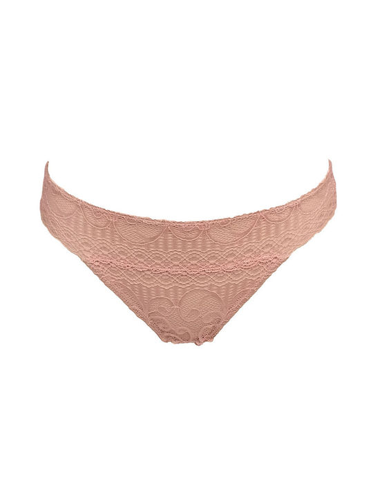 Γυναικεία Slip 3Pack με Δαντέλα Κοραλί