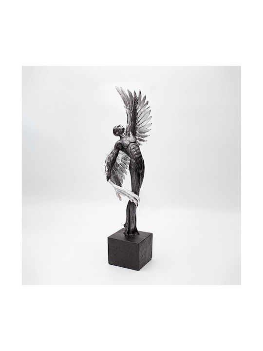 Mann Figur aus Polyresin Gold Silber 9x6,5x39cm