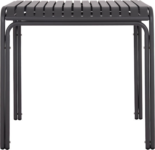 Rachel Sitting Room Outdoor Foldable Aluminum Table Gray 76x72x76cm