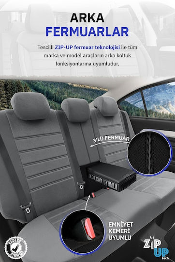 Luxury Velour Upholstery Orthopedic Covers Front Rear Seats