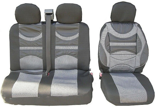 Upholstery Set Van Front Seats Lumbar Support Eco Leather Textile
