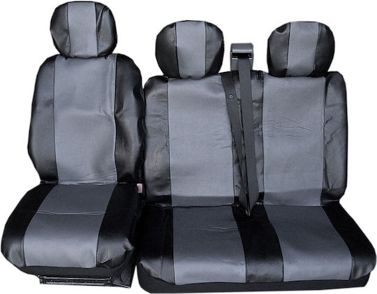 2 + 1 Universelle Leder Autositzbezüge Für Van Vordere Abdeckungen Eco Leder