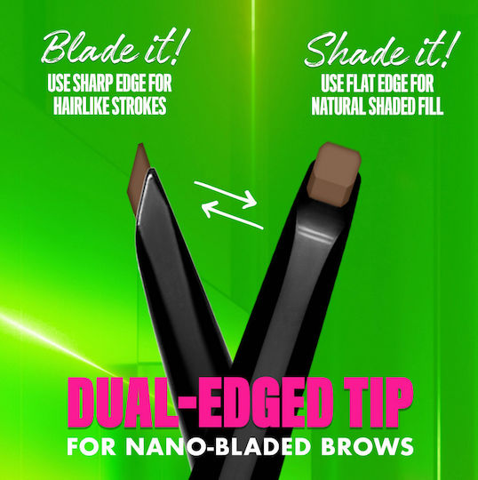 NYX Professional Makeup Professional Makeup Blade & Shade Dual Edge Brow Pencil Eyebrow Pencil 10 Espresso