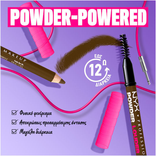 NYX Professional Makeup Louder Eyebrow Pencil 02 Taupe