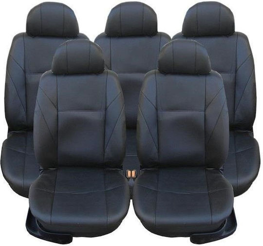 Еко Кожени Калъфи За Автомобилни Седалки Vw Touran Sharan Ford Galaxy Citroen C8 Peugeot 307sw Citroen C4 Grand Picasso Peugeot 806 807 5 Места