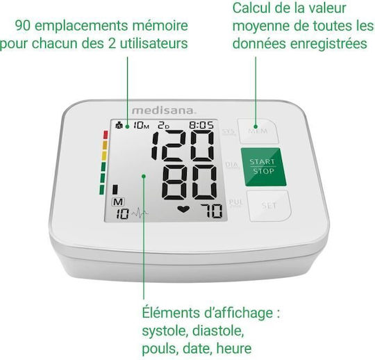 Medisana BU 512 Electronical Blood Pressure Monitor Arm with Arrhythmia Detection 51162