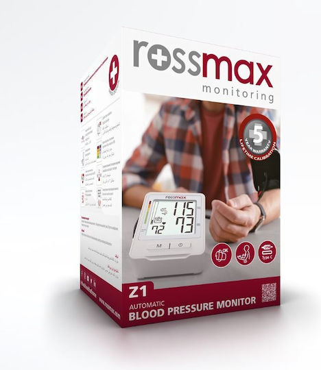 Rossmax Z1 Ηλεκτρονικό Πιεσόμετρο Μπράτσου Ακριβείας με ανίχνευση Αρρυθμίας