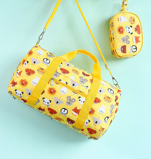 A Little Lovely Company Sack Voyage Yellow Fabric L46xW22.5xH25cm