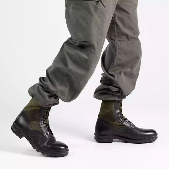 Militärische Stiefel Stiefel Ζούγκλας Bw Baltes Leder Khaki