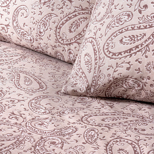Beauty Home Sylia Art 12256 Set Extra Dublu 220x250cm Bej Beauty Home Sylia Art 12256 Set Extra Dublu 220x250cm Bej