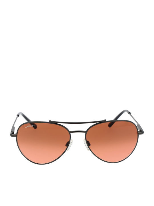 Serengeti Unisex Γυαλιά Ηλίου με Μαύρο Σκελετό και Κόκκινο Φακό SS599001
