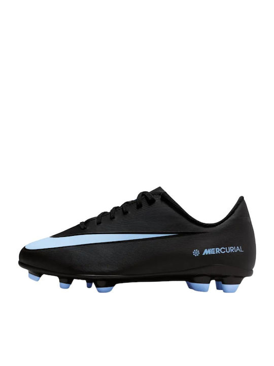 Mercurial Vapor FG/MG Kinder Fußballschuhe und Stollenschuhe mit Tappen Schwarz