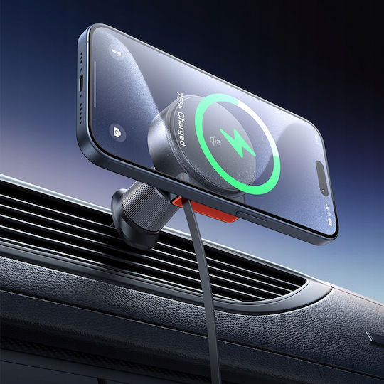 Mcdodo Auto Handyhalterung mit Magnet und Kabelloses Laden MagSafe Schwarz