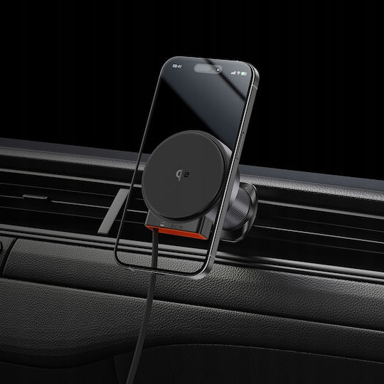 Mcdodo Auto Handyhalterung mit Magnet und Kabelloses Laden MagSafe Schwarz