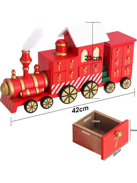 Cutie Muzicală Tren Calendar Advent Lemn